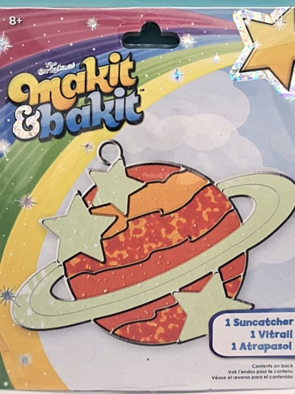 Planet Saturn Makit & Bakit Sun catcher craft 1 kit New Make and Bake it